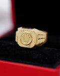 👑 Anillo Caballero Estilo Rolex en Oro 18K – Elegancia y Distinción