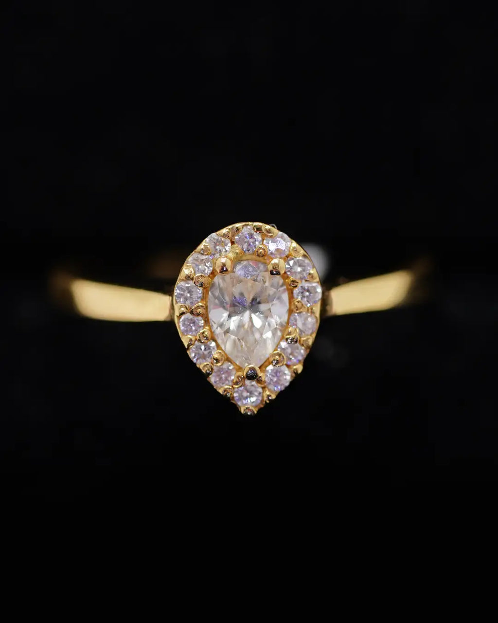 Anillo de Compromiso en Oro 18K con Diamante Natural 0.15 P