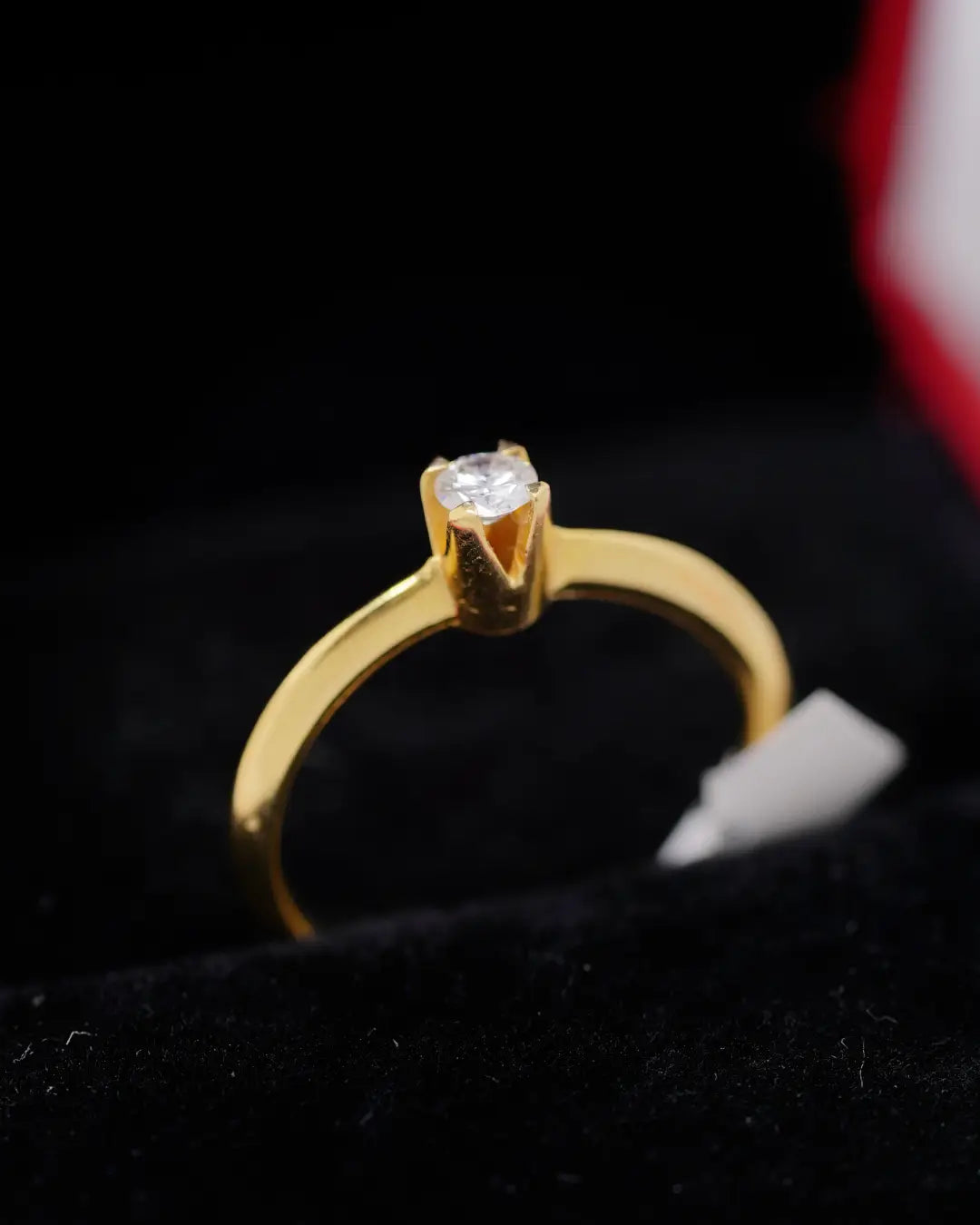 Anillo de Compromiso en Oro 18K con Diamante Natural 0.25 P | Dorian Joyeros