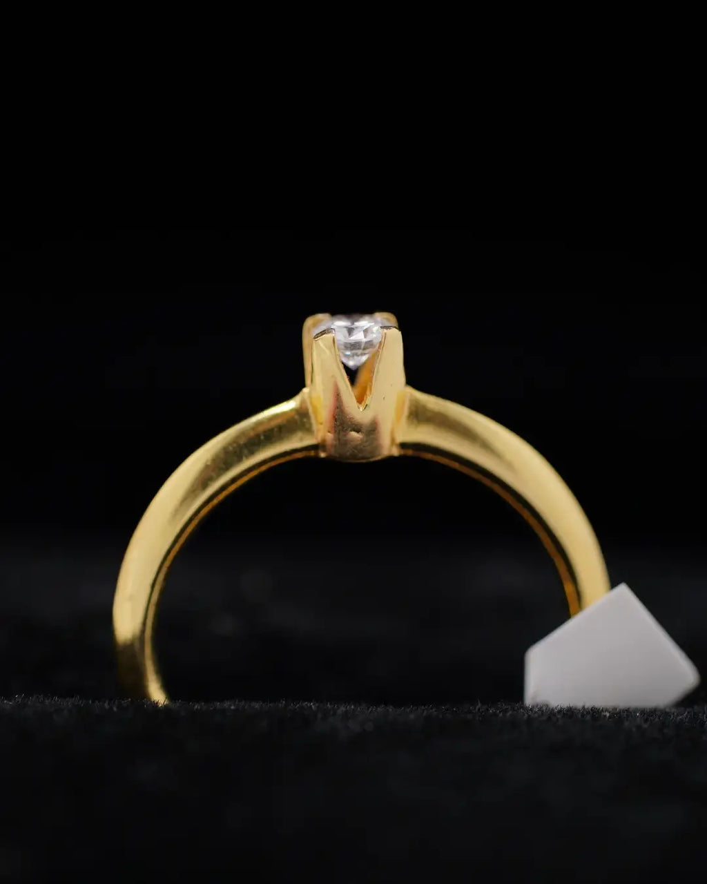 Anillo de Compromiso en Oro 18K con Diamante Natural 0.25 P | Dorian Joyeros