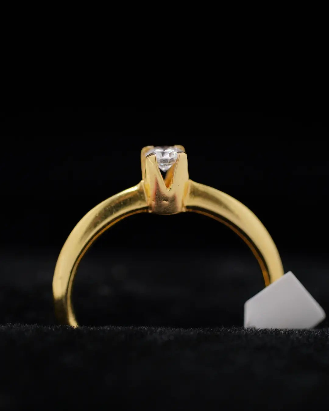 Anillo de Compromiso en Oro 18K con Diamante Natural 0.25 P | Dorian Joyeros