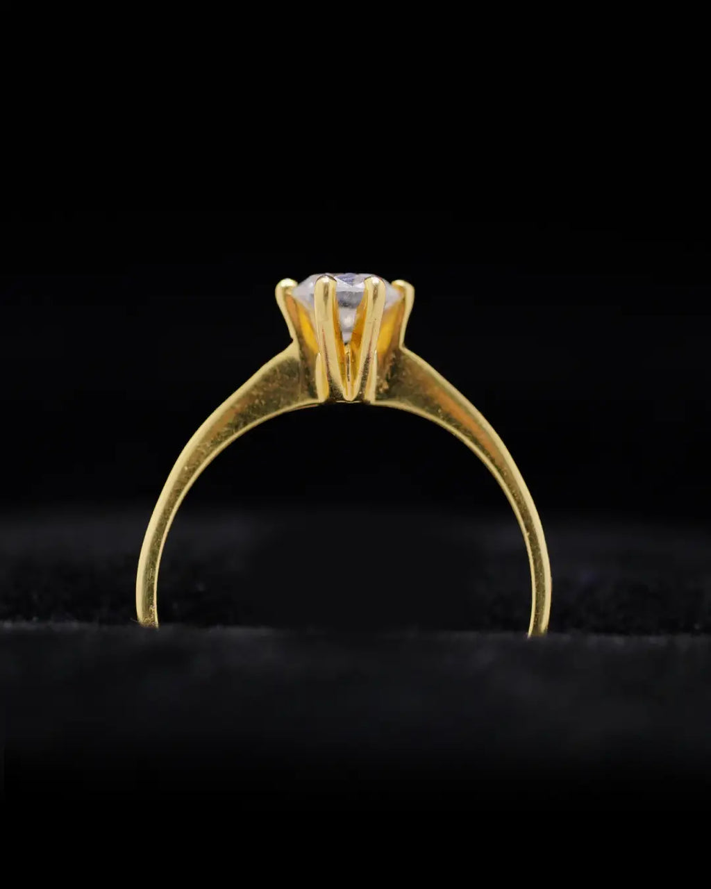 Anillo de Compromiso en Oro 18K con Diamante Natural 0.50 P | Dorian Joyeros