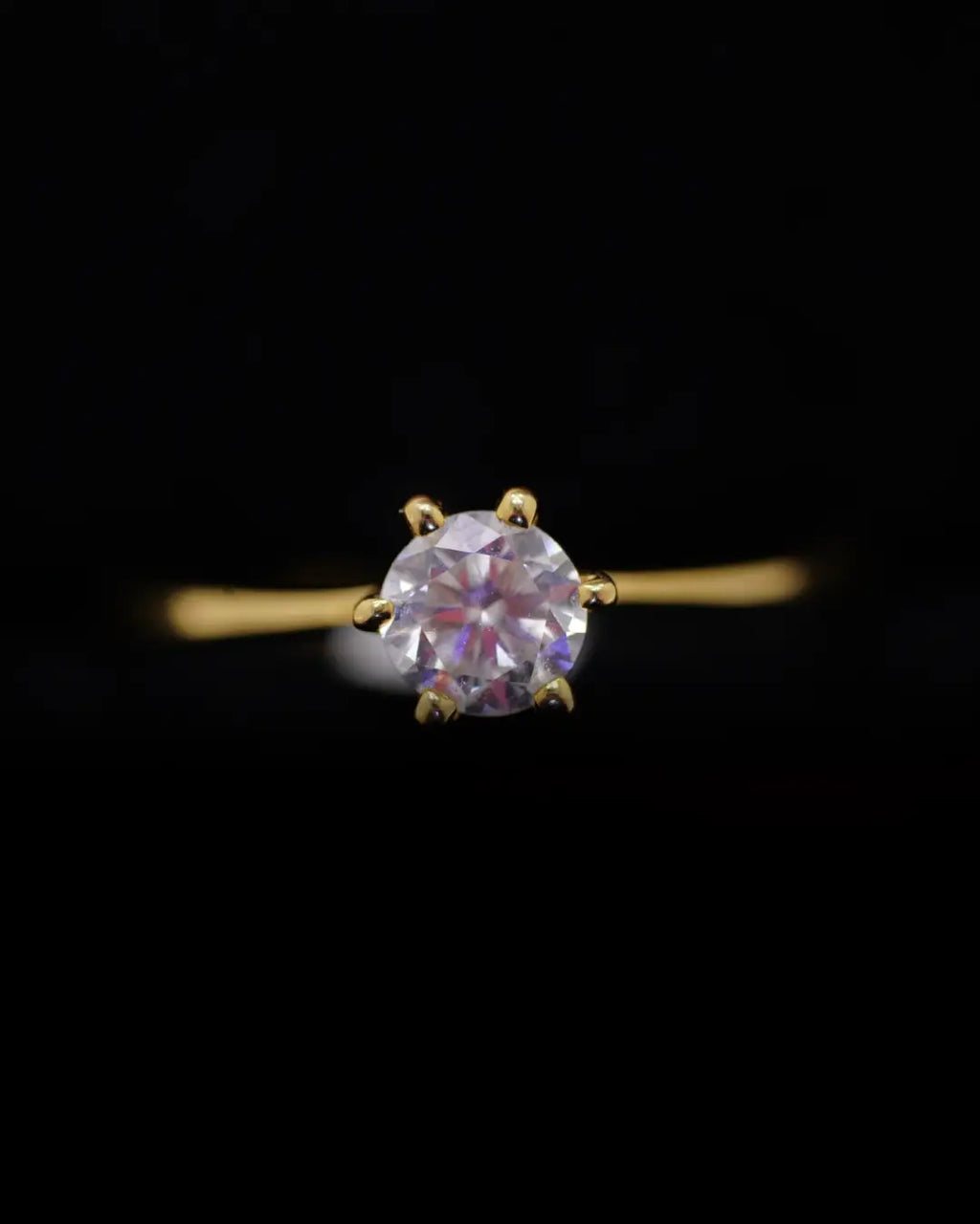 Anillo de Compromiso en Oro 18K con Diamante Natural 0.50 P | Dorian Joyeros