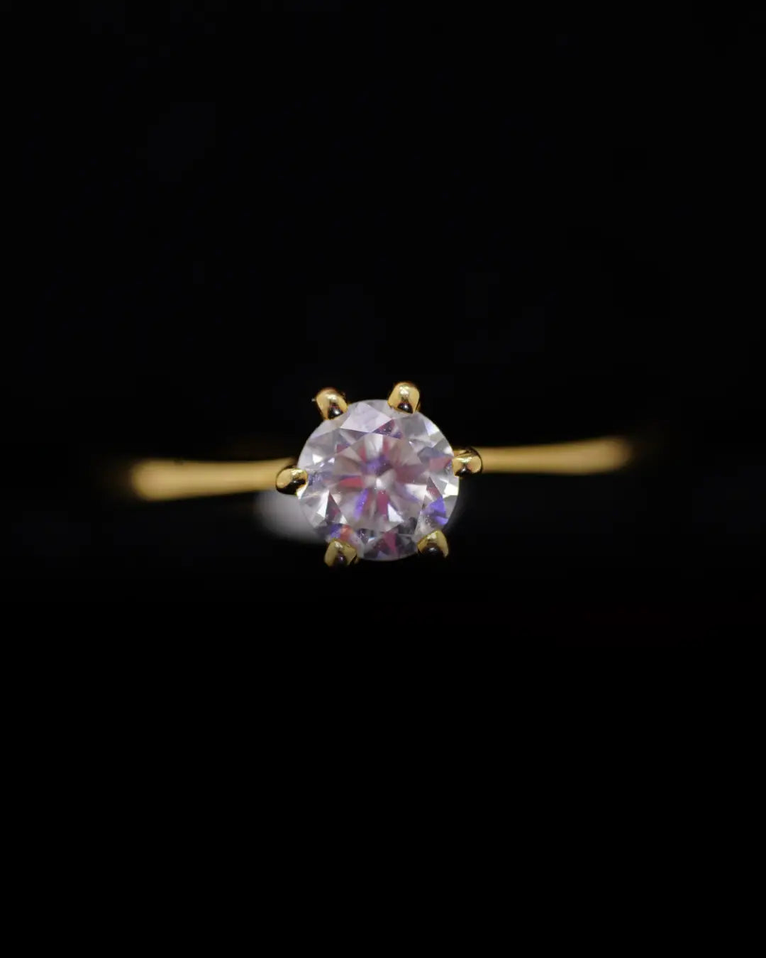 Anillo de Compromiso en Oro 18K con Diamante Natural 0.50 P | Dorian Joyeros