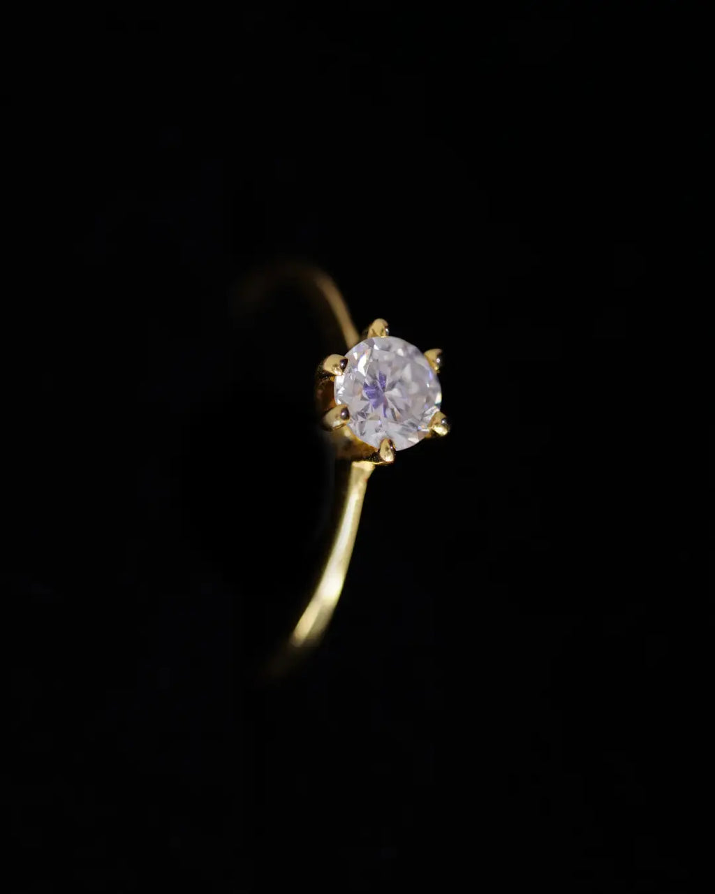 Anillo de Compromiso en Oro 18K con Diamante Natural 0.50 P | Dorian Joyeros