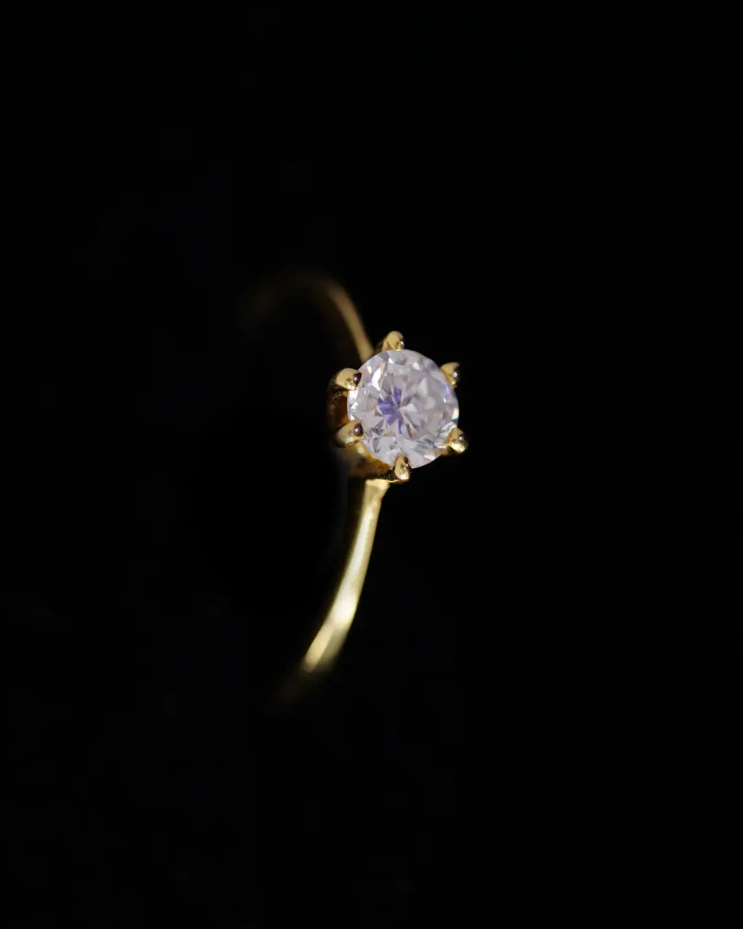 Anillo de Compromiso en Oro 18K con Diamante Natural 0.50 P | Dorian Joyeros