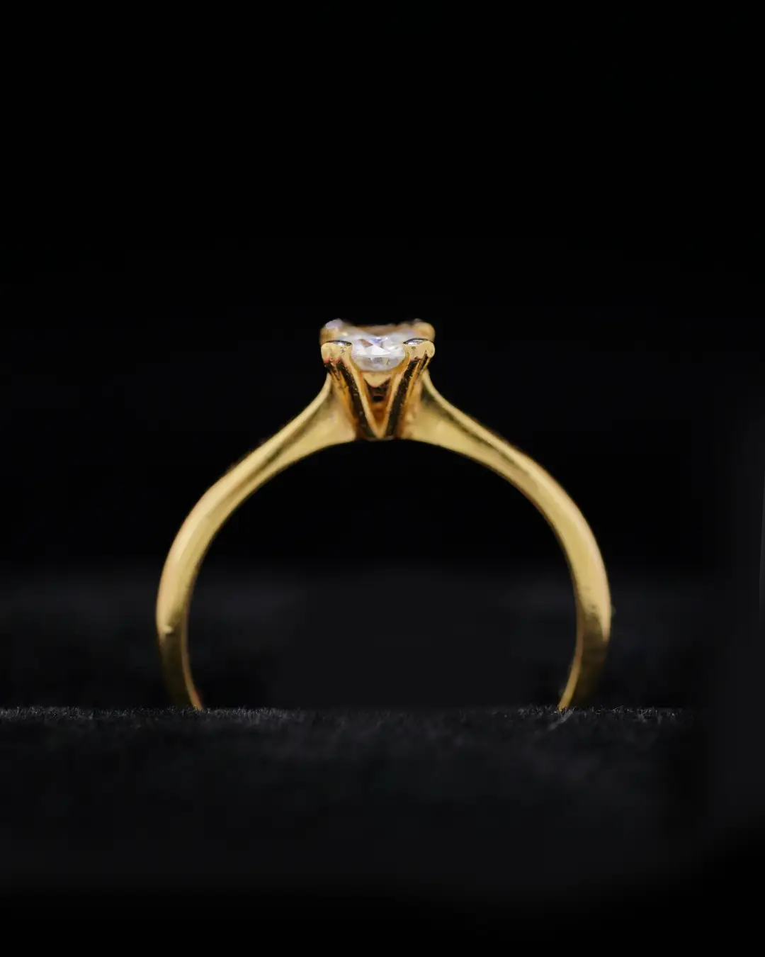 Anillo de Compromiso en Oro 18K con Diamante Natural 0.35 P | Dorian Joyeros