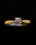 Anillo de Compromiso en Oro 18K con Diamante Natural 0.35 P | Dorian Joyeros