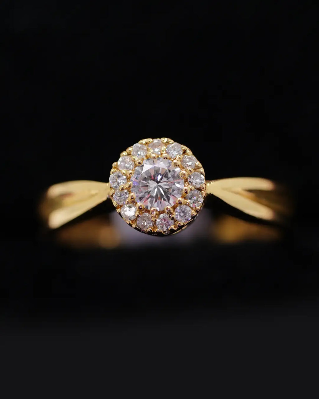 Anillo de Compromiso en Oro 18K con Diamante Natural 0.13 P | Dorian Joyeros