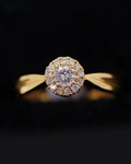 Anillo de Compromiso en Oro 18K con Diamante Natural 0.13 P | Dorian Joyeros