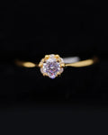 Anillo de Compromiso en Oro 18K con Diamante Natural 0.12 P | Dorian Joyeros